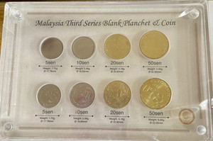 2014 - Malaysian 3rd Series 2014 Coin set with empty Planchets and coins