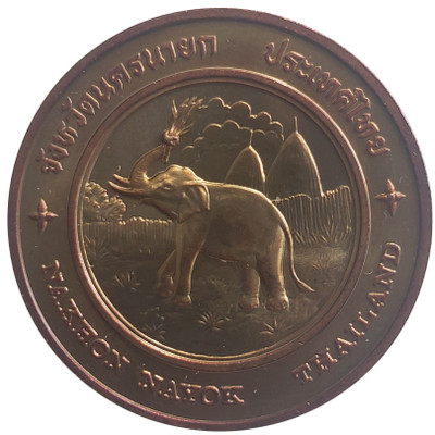 commemorative coin, medal of nakhon nayok province size 7 cm long