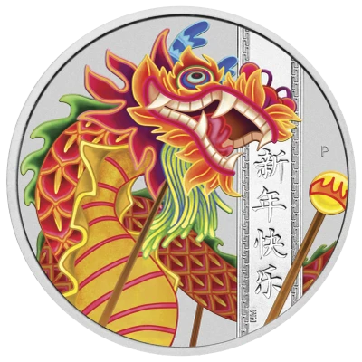 2019 Happy Chinese New Year 1oz Silver $1 Dollar Coin Spring Festival Gift