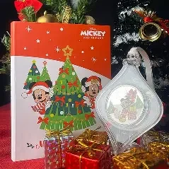 2021 1 oz New Zealand Disney Season's Greetings Silver Coin