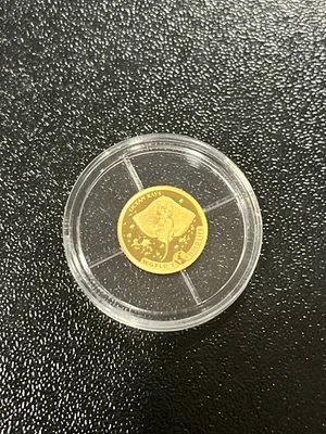 2023 - World's Wildlife (5.) Ray Gold Coin 0.5 Grams Congo 10 Francs PP / Proof