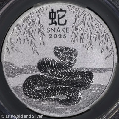 2025-P Australia Year of the Snake 1 oz Silver Coin CAC MS 70 | Uncirculated UNC
