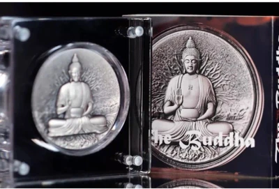 2025 2000 FRANCS BUDDHA CREATOR OF BUDDHISM UHR 2oz SILVER COIN