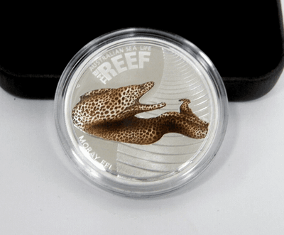 2010 Sea Life The Reef Moray Eel physical World Coins Perth Mint