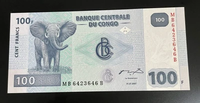 2007 - Congo 100 Francs P 98a Fds / UNC C-06