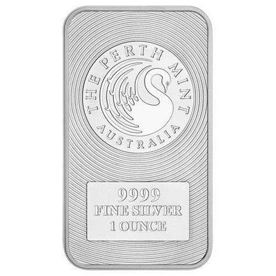1oz Perth Mint Silver Minted Bar physical World Coins Perth Mint