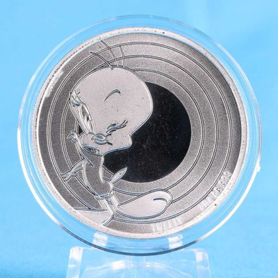 2023 - Silver Coin 1 oz 999 Samoa Looney Tunes™ Tweety™ ST/BU physical World Coins APMEX