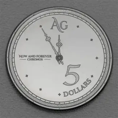 2019 - 5Dollars Tokelau CHRONOS 1oz Silver 999 physical World Coins New Zealand Mint