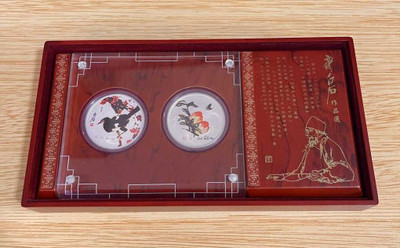 2005 Perth Mint-Cook Island $1 Master Qi Bai Shi Art Work Colorized Silver Coin Sets - 1oz physical Themes & Pop Culture Perth Mint