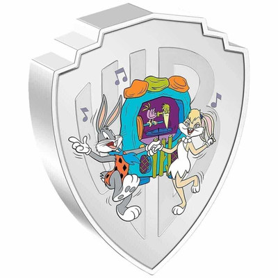 2023 - Looney Tunes™ Mashups (4.) The Flintstones Niue 5 $ 2 OZ Silber PP Box physical World Coins New Zealand Mint