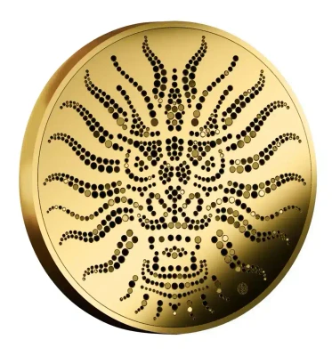 2024 Niue Gold Lunar Year of the Dragon Dot Art Coin 1/25 oz - 32/300 Minted physical Bullion & Precious Metals Lithuanian Mint