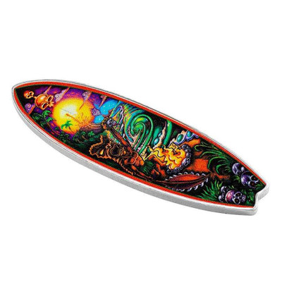 2023 Niue $2 1oz Silver Surfboard Series Enforcer Proof-Like Coin W/OGP physical Themes & Pop Culture PAMP