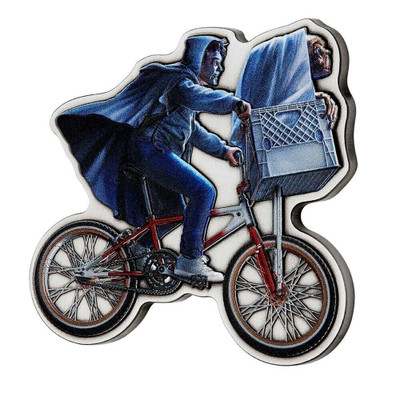E.T. silver bicycle coin
