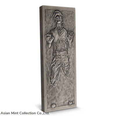 2022- Star Wars- Han SoloT in Carbonite - 3 OZ Silver Proof Coin physical Themes & Pop Culture New Zealand Mint