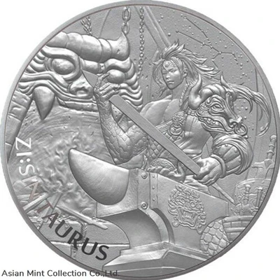 2021 South Korea ZI:SIN Taurus - KOMSCO 1 oz Silver Medal - BU physical Thailand Korean Mint (KOMSCO)