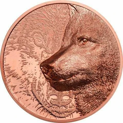 2021 Mongolia Mystic Wolf 50g Copper Coin NGC PF 70 RD UCAM physical Themes & Pop Culture CIT