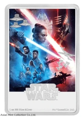 2020 - 1oz Silver .999 Star Wars The Rise Of Skywalker physical Themes & Pop Culture New Zealand Mint