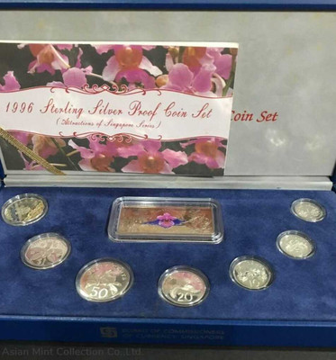 1996 Sterling Silver Proof Coin Set With Original Box And Coa physical World Coins 