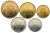 VIETNAM SET OF 5 COINS 200 - 5000 DONG 2003 TEMPLES BUILDINGS UNC