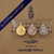 Mahajanaka coin, complete set, gold, small print (gold, silver, brass) with book, year 1999