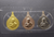 Mahajanaka coin, complete set, gold, small print (gold, silver, brass) with book, year 1999