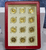 A set of commemorative coins for the 12-year zodiac calendar, complete with all 12 zodiac signs, made of gold-plated copper, with a luxurious leather box.