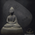 Buddha statue, hand-made by Her Majesty the Queen Mother, year 1972, beautiful condition, dark surface