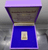 Phra Phuttha Chinnarat amulet, square shape, 99.99% silver, plated with three precious metals (gold, silver, and copper), commemorative edition, created by the Sirindhorn Rajavittaya Foundation under Royal Patronage in 1996. Comes with original box.
