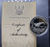 200 Baht polished silver commemorative coin, 25th Anniversary of the World Wildlife Fund, Pheasant design, 1987, with certificate. Excellent condition.