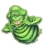 2024 2 Oz .999 Fine Silver Niue $5 Ghostbusters Slimer Shaped Colorized Coin!