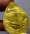 30th Anniversary Commemorative Coin of the Electricity Generating Authority of Thailand, made of copper plated with gold, "Bhumibol Dam", 1999, popular