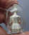 Statue of the King working, made of silver (size 1 inch), model: "Yen Sira Pho Phra Boriban" (Yen Sira Pho Phra Boriban), 80th Birthday, year 2007, with original box.
