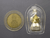 Statue of the King working, made of silver (size 1 inch), model: "Yen Sira Pho Phra Boriban" (Yen Sira Pho Phra Boriban), 80th Birthday, year 2007, with original box.