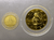 Zodiac coin, copper plated with gold, Year of the Monkey, 2016, created by the Treasury Department, uncirculated.
