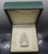 Phra Buddha Chinnarat, Mahalap model, silver, consecrated at Wat Phra Sri Rattana Mahathat Woramahawihan, Phitsanulok, 1997, with original box.