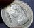 Thailand Coat of arms, 1 Baht Silver Coin-Trademark stamped coin, bestowed R.E.S. 126 - King Rama V