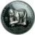 2016 500 togrog Mongolia LUNAR YEAR OF THE MONKEY 25 Grams Silver Black Proof Coin