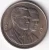 1996 - Nickel 20 Baht coin, 3K plating, sandblasted Commemoration of the ASEAN Environment