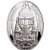2012 - Niue Island 1$ Moscow Kremlin, Egg Imperial Faberg Silver Coin+ Swarovski