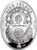 2012 - Niue Island 1$ Moscow Kremlin, Egg Imperial Faberg Silver Coin+ Swarovski