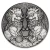 2021 Australia $2 Double Pixiu Antiqued 2 oz .9999 Silver Coin