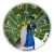 2019 Niue Island 2 $ - Majestic Blue Peafowl Peacock physical World Coins Mint of Poland