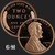 1909 - 2 oz Lincoln Wheat Cent Copper Round .999 Pure Fine Copper BU