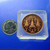 The Emerald Buddha amulet, 3 seasons, Polished copper- size 2.5 cm. in 1995