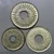 Thailand 1944-1945 - Set of 3 coins (5-10-20 Satang) - Tin coin - Bua Kanok Khaeng Singha Pattern physical Thailand 