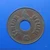 1937 - Copper Money 1 Satang, Satang hole