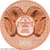 2021 - 50g Copper Mongolia - ARGALI Wildlife - Series Wild Mongolia physical Themes & Pop Culture 