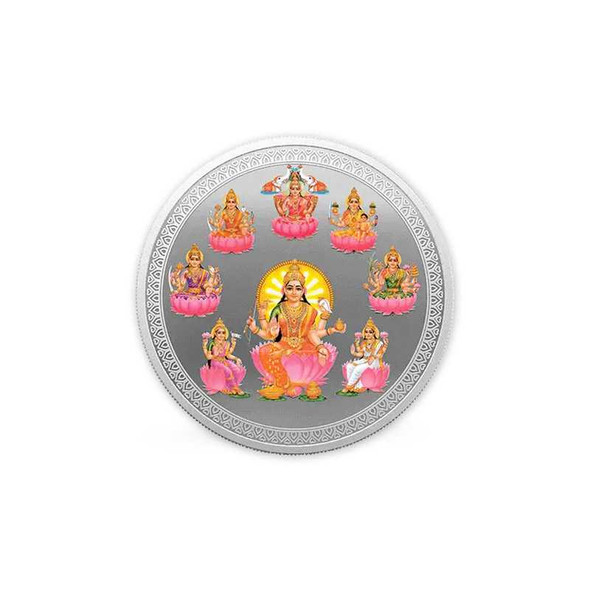 MMTC-PAMP Ashta Lakshmi 20 grams colorized silver bar