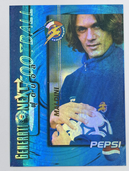 Paolo Maldini – Pepsi Next Generation 1997 | Team Pepsi Card #76 | Near Mint