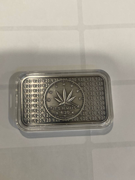 2021 1 oz Silver Art Bar Happy Halloweed II